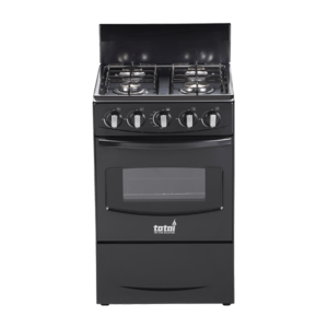 Totai Black 4 Burner Gas Stove + Oven with FFD