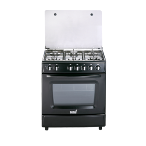 Totai Black 6 Burner Gas Stove + Oven with FFD